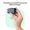 Carregador Green Cell PowerSource Duo30 – 1× USB-A, 1× USB-C, 3A