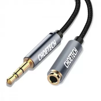 Cabo áudio auxiliar CHOETECH AUX001 3,5 mm ficha macho para ficha fêmea, 2 m de comprimento