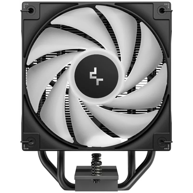 Ventoinha DeepCool AG400 BK ARGB V2 120 mm preta — ventoinha de CPU de 120 mm com rolamento hidráulico, suporte multi-socket