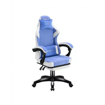 Cadeira gaming huzaro Force 3.7 azul — design ergonómico, altura ajustável