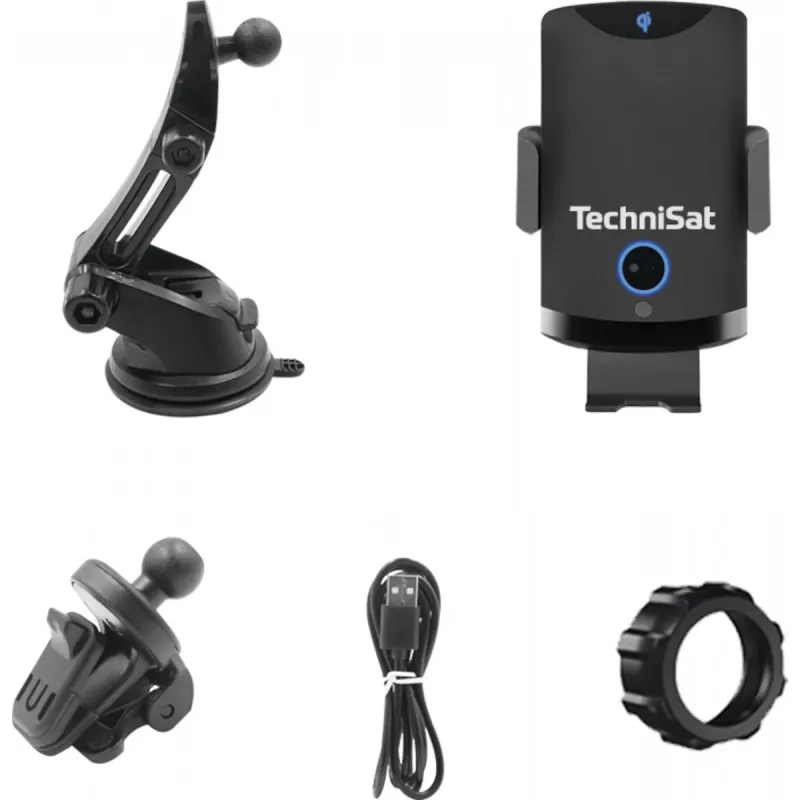 TechniSat SmartCharge 2 Suporte para smartphone e tablet com suporte de carregamento integrado
