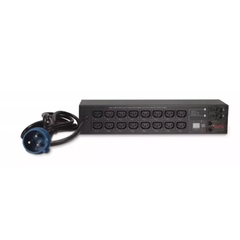 APC AP7922B PDU de rack comutável, 2U, 230 V, 32 A, entrada IEC 60309, 16 saídas C13, Ethernet 10/100, cabo de 3,66 m