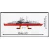 Conjunto de construção Cobi Couraçado Tirpitz modelo com 593 peças, à escala e com características de exposição