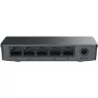 Grandstream GWN7700 switch não gerido Layer 2 5 portas Gigabit capacidade de comutação 10Gbps 802.1p QoS preto para secretária/parede 5VDC