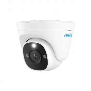 Câmara de vigilância IP Reolink P344 Dome — 12 MP (4512×2512), objetiva 4 mm, PoE/DC, IP67, 30 m IR, Branco turret, ângulo de visão 100°×50°
