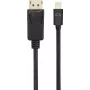 Renkforce Cabo de ligação Mini-DisplayPort / DisplayPort 2,00 m contactos banhados a ouro Preto [1x ficha Mini-DisplayPort - 1x ficha DisplayPort] (RF-4538176)