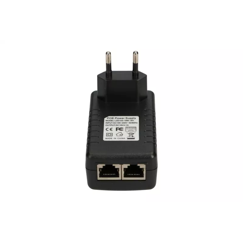 Adaptador PoE Extralink POE-18-18W 18V 1A 18W ficha de parede