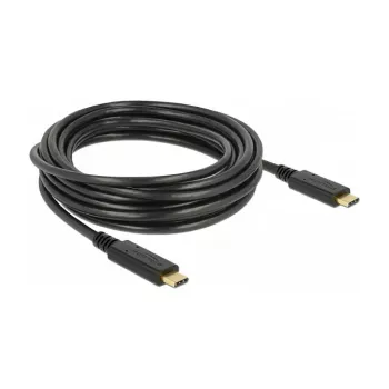 Cabo USB DeLOCK 85206 USB 2.0 4 m USB C preto