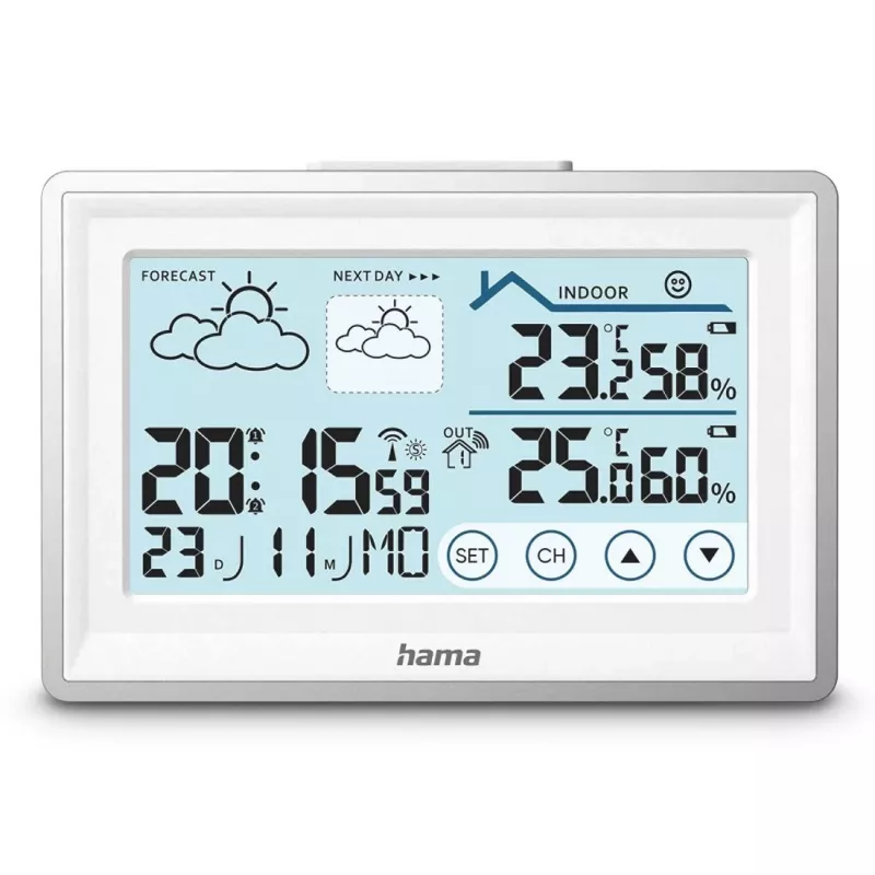 Estação meteorológica digital Hama 00222228 branco pilha