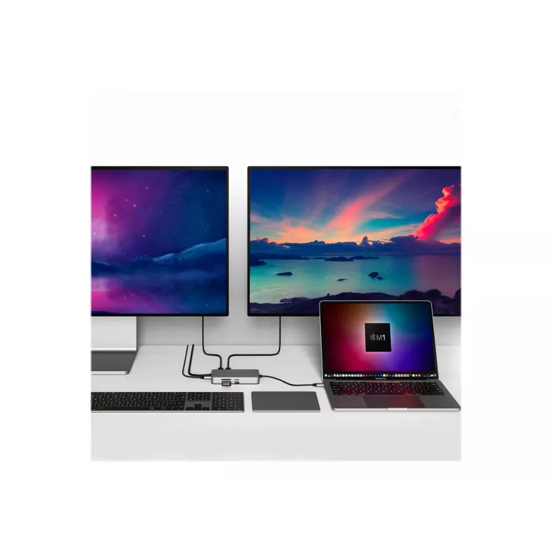 Hyper | HyperDrive Universal USB-C 10-in1 Dual HDMI Mobile Dock | Ethernet LAN (RJ-45) portas 1 | HDMI portas número 2