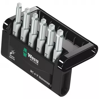 Conjunto de pontas de chave de fendas Wera Bit-Check 6 peças