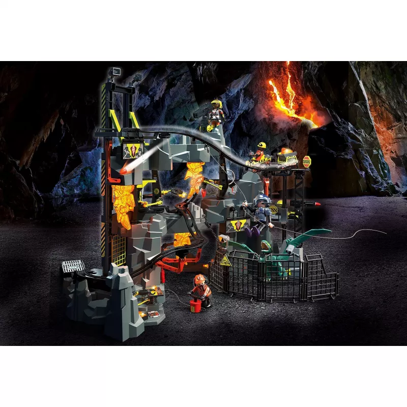 Playmobil - #70925 Dino Rise Dino Mine Conjunto de construção 386 peças - Multicolorido