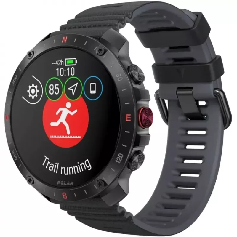 Polar Grit X2 Pro 3,53 cm (1,39 polegadas) AMOLED Digital 454 x 454 píxeis Ecrã tátil Preto GPS (900110283)