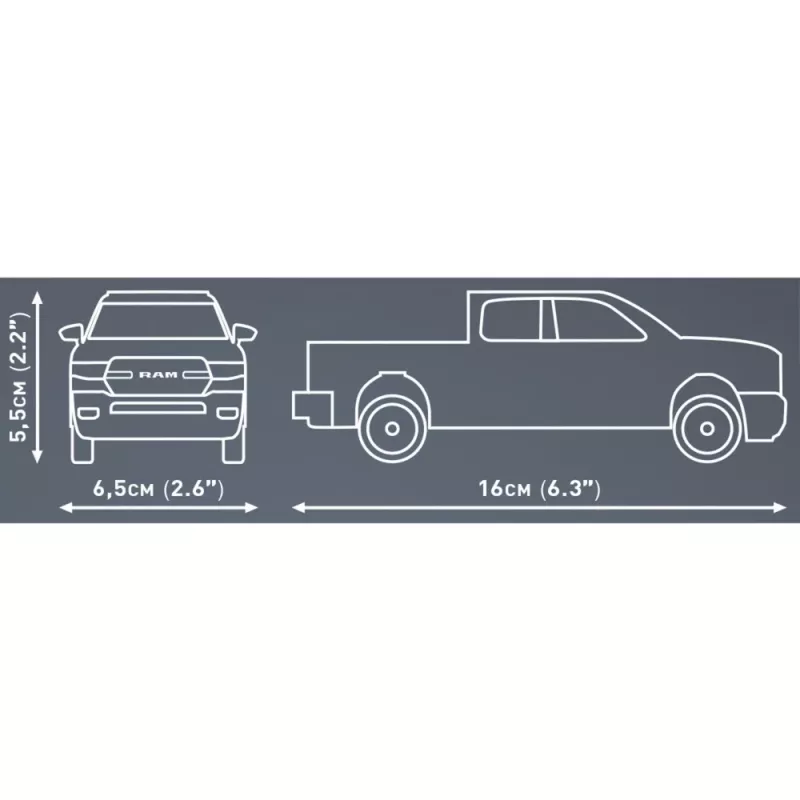 Brinquedo de construção Cobi RAM 1500 24607 2-em-1 modelo montável, configurações substituíveis