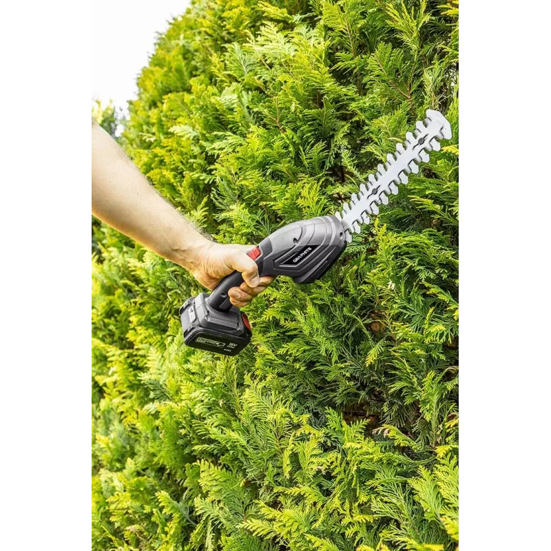 Corta-sebes elétrico GRAPHITE 58GE119, peso 1,09 kg, profundidade de corte 265 mm