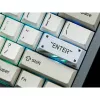 Enter Aluminum Alloy Artisan Keycap, tecla branco/laranja