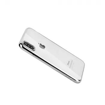 Capa macia Devia para iPhone XS Max – TPU, prateado, capa de proteção fina