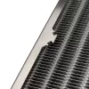 Radiador Aqua-Computer airplex radical 4/360 — alumínio/cobre/aço inoxidável, 400×140×73 mm