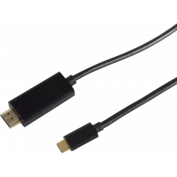 Adaptador de cabo de vídeo ShiverPeaks BS10-57045 3m USB Type-C HDMI preto