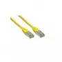 Cabo de rede Alcasa 1m Cat6 RJ-45 S/FTP amarelo