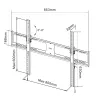 Suporte de parede para TV fixo Akyga AK-MB-09, 37-85 polegadas, 60 kg, VESA 800x600, preto