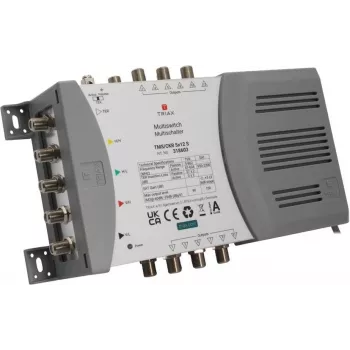 TRIAX TMS/CKR 5x12S Multiswitch Individual 4SAT+1terr. Entradas 12 vias c/NT 318603 (318603)