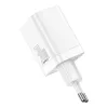 Baseus Super Si Pro carregador rápido USB + USB-C 30W (branco)