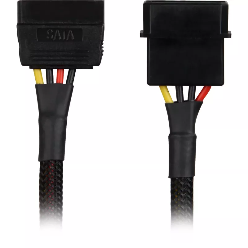 Cabo adaptador de alimentação SATA Sharkoon 15 cm — adaptador para conectores de alimentação SATA