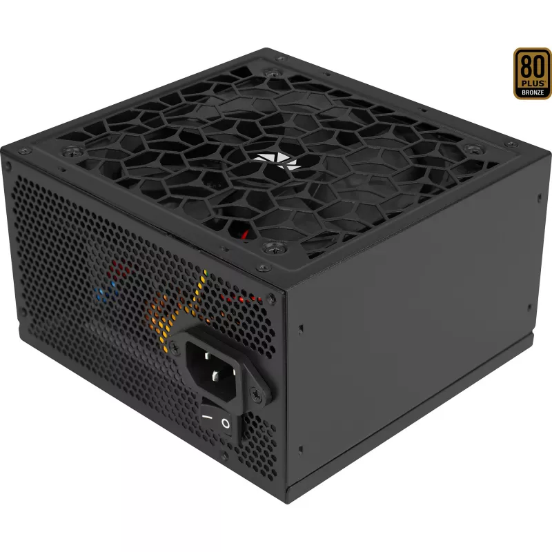 Aerocool AERO BRONZE 750W V2 fonte de alimentação ATX ACPB-AR75AEC.12, 80 PLUS Bronze, PFC ativo, preta