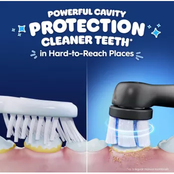 Escova de dentes elétrica BRAUN Oral‑B iO Kids Marvel Spiderman — recarregável, 3 modos, temporizador musical de 2 minutos, estojo de viagem, 1 cabeça de escova, iões de lítio