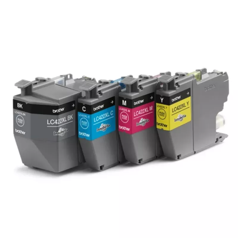 Brother LC422XLVALDR Cartucho de tinta 4 unid. Original Alto (XL) Alcance Preto, Ciano, Magenta, Amarelo