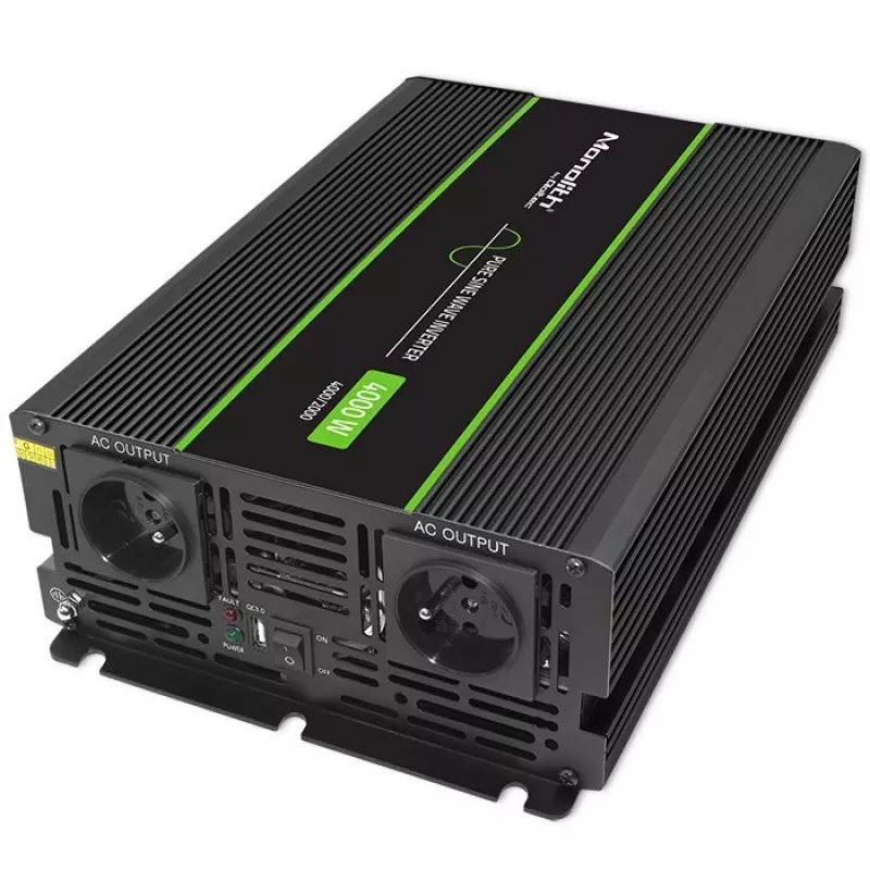 Qoltec Monolith Adaptador/conversor de corrente automóvel 4000 W Preto