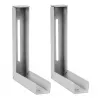 Maclean MC-923 Conjunto de 2 suportes para telas de projeção, carga máxima 25 kg (para o conjunto), aço