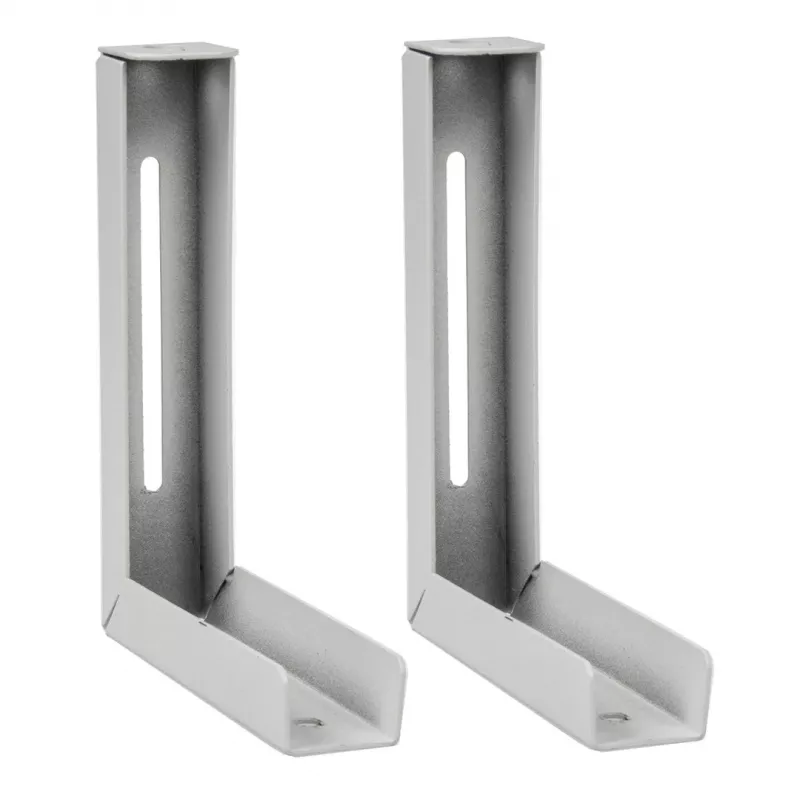 Maclean MC-923 Conjunto de 2 suportes para telas de projeção, carga máxima 25 kg (para o conjunto), aço