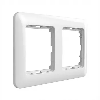 Busch-Jaeger Reflex SI 2512-214 espelho de 2 módulos, branco alpino