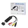 Placa de captura USB 2.0 A/V LogiLink. USB A macho para 3xCinch + MiniDIN5 fêmea. Preto