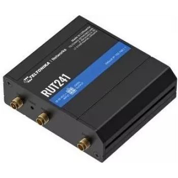 Router Teltonika Networks RUT241 WiFi 4G, router móvel LTE com portas Wi-Fi e Ethernet
