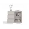 COMODA 1 PORTA 3 GAVETAS COR CAXEMIRA