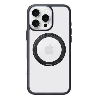 Capa protetora Torras Ostand R Fusion para iPhone 16 Pro Max – preta