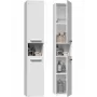 Armário de arrumação de casa de banho top e shop NEL I BIEL, independente, 5 prateleiras, 310×300×1740 mm, branco