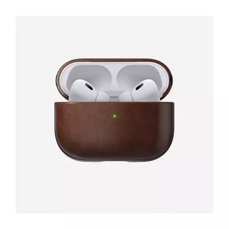 Capa Nomad Modern Leather Case — couro, microfibra, policarbonato, castanho