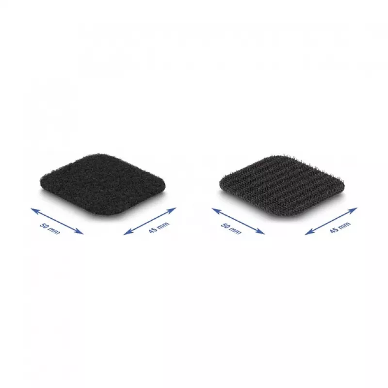 Fita adesiva DeLOCK em rolo autoadesiva 45x50mm 3m preto