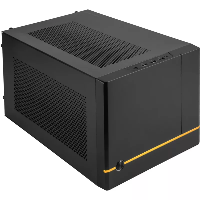 SilverStone SUGO SG14B - Torre - Mini-DTX - sem fonte de alimentação (ATX / PS/2) - preto - USB/Áudio (SST-SG14B)