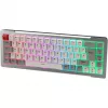 Raijintek MGA-68 teclado gaming, switches Hejin Magnetic Yellow, disposição DE, prateado