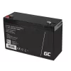 Bateria de chumbo-ácido selada (VRLA) AGM Green Cell 6V 12Ah, 94×151×50 mm, 1,65 kg