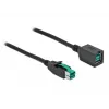 Cabo de extensão USB com alimentação DeLOCK 85980 12 V 1 m