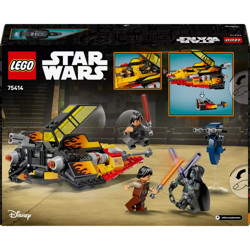 LEGO Star Wars Flame Speeder 75414 conjunto de veículo de neve – 349 peças, 3 minifiguras, idade 7+