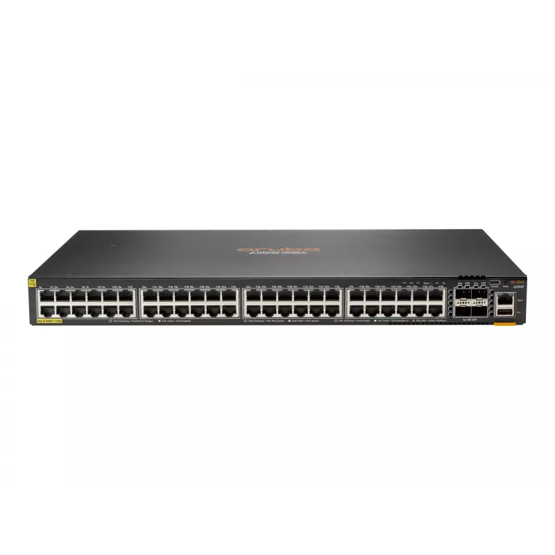 Switch gerido HPE Aruba Networking CX 6200F 48G PoE 4SFP+ 370W