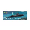 Maquete de navio em plástico REVELL S.S.B. Abraham Lincoln escala 1/253 kit