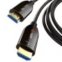 Cabo HDMI de fibra ótica ativo 2.1 20m, 8K@60Hz, 48Gbit/s, fichas banhadas a ouro
